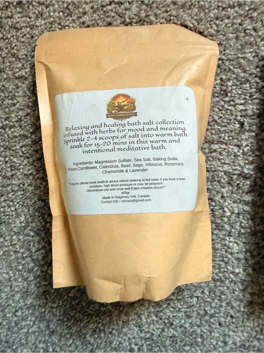 Hearth, Hammer & Harvest Herbal Bath Salt Duo – 2 x 400g Unopened 2 for 1 - Picture 6 of 6